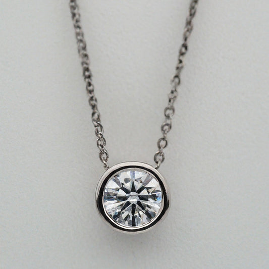 Bezel Setting Diamond Solitaire Pendant