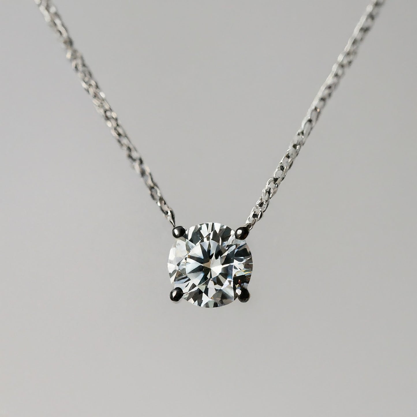 4 Prong Setting Diamond Solitaire Pendant