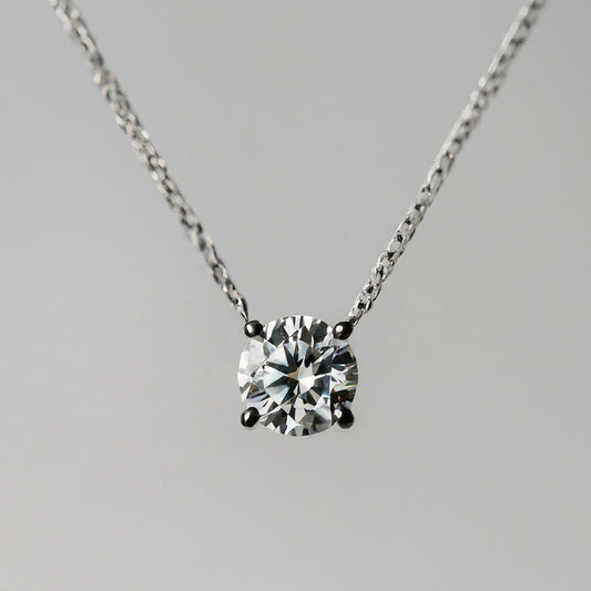 4 Prong Setting Diamond Solitaire Pendant